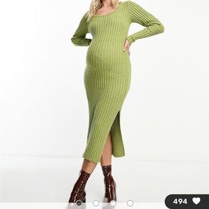 Maternity sweater dress